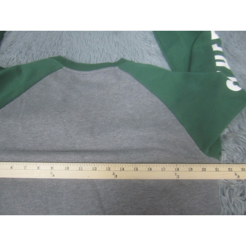 Harry Potter Adult Medium Gray Green Sweatshirt House of Slytherin Raglan Long S - Picture 7 of 9